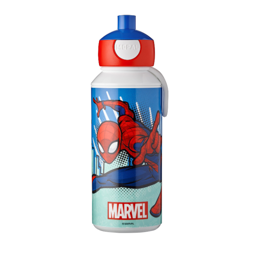 Bidon dla dzieci pop-up Campus 400ml Spiderman 107410065396 Wielokolorowy MPL107410065396 