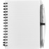 Notatnik ok. A6 z długopisem biały V2391-02 (3) thumbnail