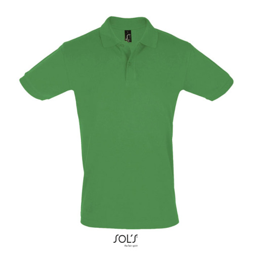 PERFECT Męskie POLO 180g Zielony S11346-KG-XXL 