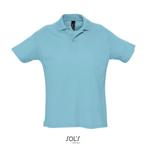 SUMMER II Męskie POLO 170g Atoll blue