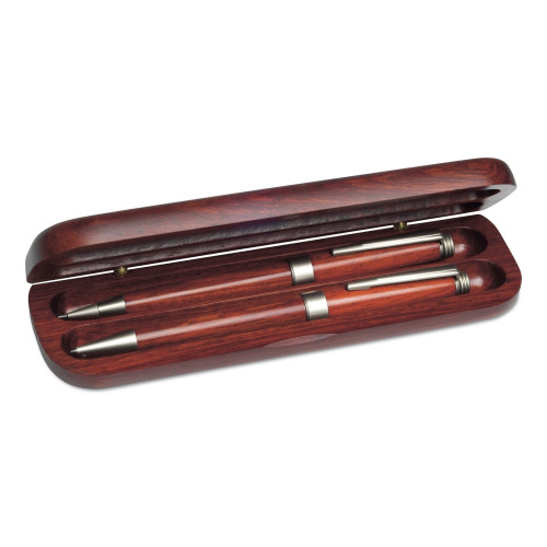 Zestaw piśmienniczy, długopis i ołówek mechaniczny drewno V1115-17 