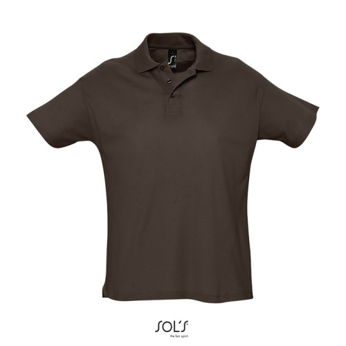 SUMMER II Męskie POLO 170g Chocolate S11342-CH-XL 