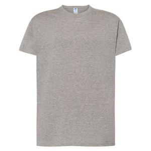 Koszulka męska z okrągłym dekoltem Regular Premium T-Shirt JHK Grey Melange