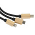 Długi kabel 4w1 z podświetlanym logo w drewnianej obudowie beżowy EG059113 (3) thumbnail