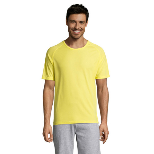 SPORTY Męski T-SHIRT 140g Lemon S11939-LE-S 