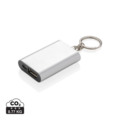 Power bank 1000 mAh, brelok do kluczy Srebrny P324.190 (9)