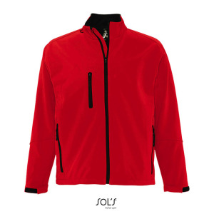 RELAX Męski softshell 340g Pepper red