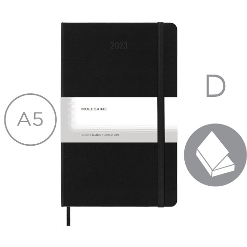 Kalendarz MOLESKINE Czarny VM394-03/2024 