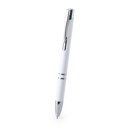 Długopis antybakteryjny, touch pen biały V1984-02 (13)