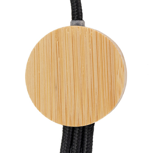 Długi kabel 4w1 z podświetlanym logo w drewnianej obudowie beżowy EG059113 (6)