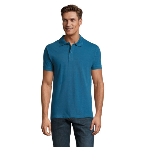 PERFECT Męskie POLO 180g Niebieski Łupkowy S11346-SL-XXL 