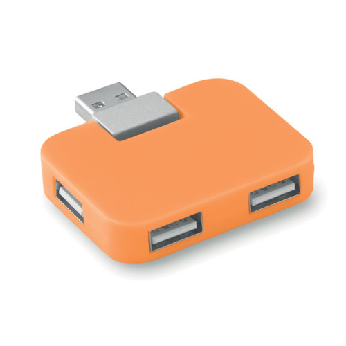 Hub USB 4 porty Pomarańczowy MO8930-10 