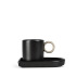 FILIŻANKA DO ESPRESSO Z PODSTAWKIEM NIKI, BLACK/GREY BYON 5275001301-00--00 (1) thumbnail