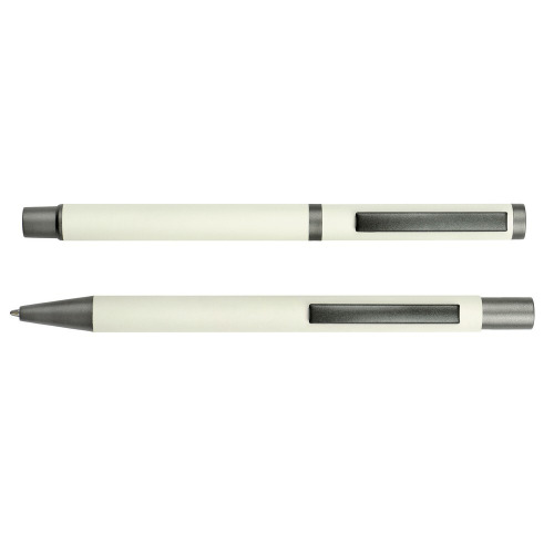 Zestaw piśmienniczy, długopis i pióro kulkowe | Elliot biały V1957-02 (6)