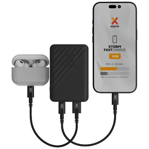 Xtorm Go2 powerbank 12 W 5000 mAh z szybkim ładowaniem Czarny 12440990 (4)