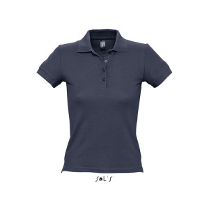 PEOPLE Damskie POLO 210g Granatowy