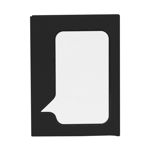 Zestaw do notatek, karteczki samoprzylepne czarny V2922-03 (4)
