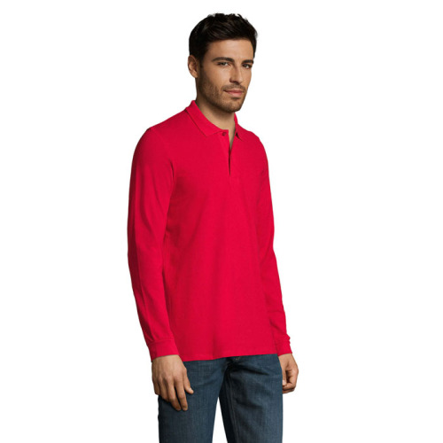 PERFECT MEN LSL POLO 180g Czerwony S02087-RD-3XL (2)