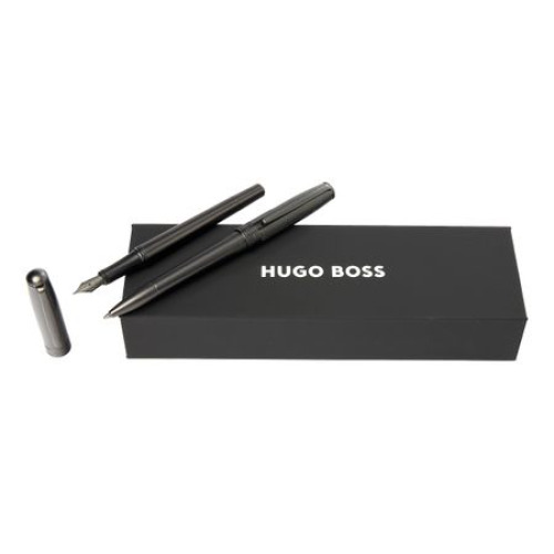 Zesatw upominkowy Hugo Boss pióro wieczne i długopis - HSY4872D + HSY4874D uniwersalny HPBP487D 