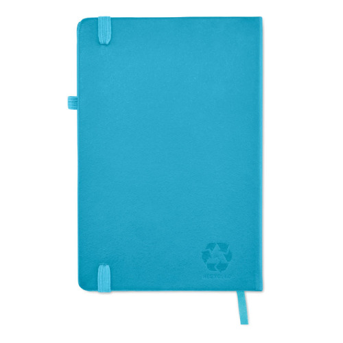 Notes A5 z recyklingowanego PU Turquoise MO6835-12 (5)