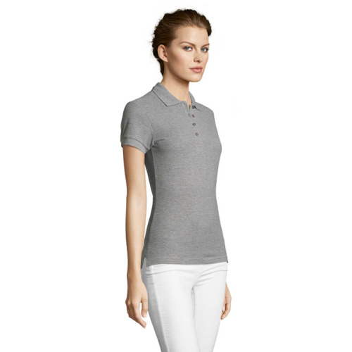 PEOPLE Damskie POLO 210g Grey melange S11310-GY-3XL (2)