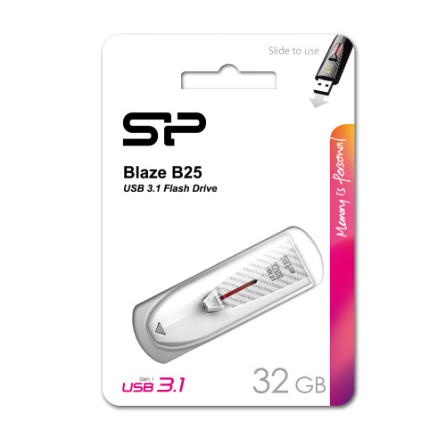 Pendrive Silicon Power Blaze B25 3,1 Biały EG 817006 32GB (2)