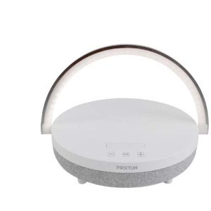 Prixton głośnik Bluetooth® 10 W 4 w 1 ze światłem LED i podstawą do ładowania bezprzewodowego