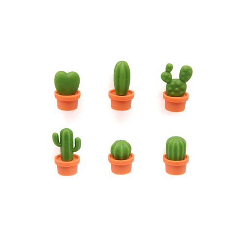 Magnesy Cactus 6-szt. Zielony QL10288-OR-GN 