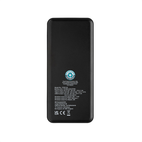 Szybki power bank 10000 mAh Fenwick, 3 w 1, RABS Czarny P322.441 (1)