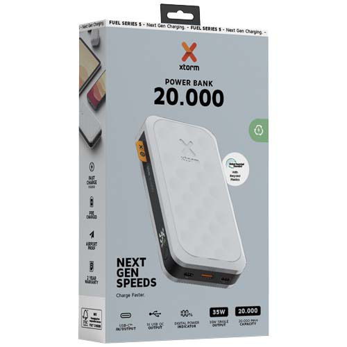 Xtorm FS520 seria Fuel powerbank o pojemności 20 000 mAh i mocy 35 W Biały 12439901 (1)