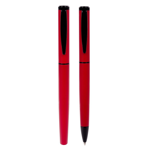 Zestaw piśmienny Mauro Conti, długopis i pióro kulkowe | Sarah czerwony V4831-05 (1)