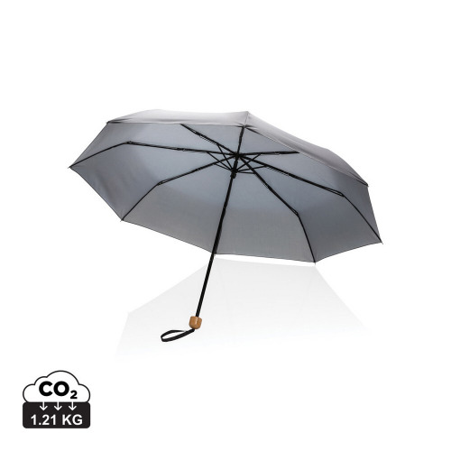 Mały bambusowy parasol 20.5" Impact AWARE™ rPET Szary P850.572 (6)