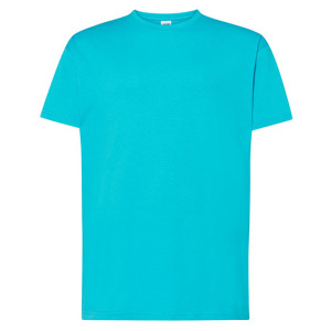 Koszulka męska z okrągłym dekoltem Regular Premium T-Shirt JHK Turquoise