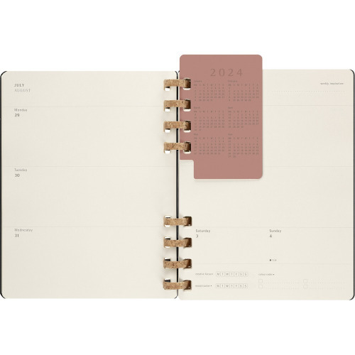 Spiralny kalendarz MOLESKINE Life Czarny VM490-03/2024 (21)