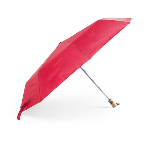 Wiatroodporny parasol automatyczny RPET, składany Czerwony V8294-05 (2)