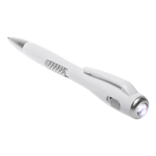 Długopis, lampka LED | Stephen biały V1475-02 (6)