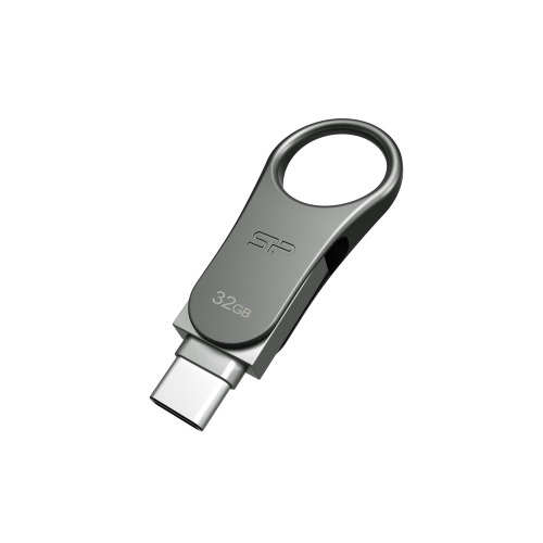 Pendrive z wejściem USB typu C Silicon Power Mobile C80 3,2 Szary EG 815007 32GB (1)