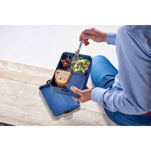 Lunchbox Take a Break Bento duży Nordic Denim 107635616800 Granatowy MPL107635616800 (3)