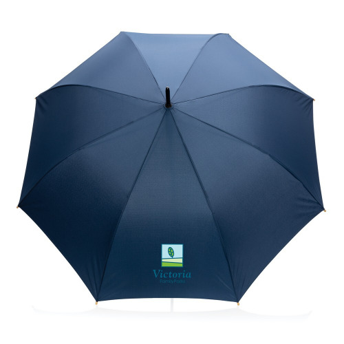 Bambusowy parasol automatyczny 27" Impact AWARE™ rPET Niebieski P850.665 (4)