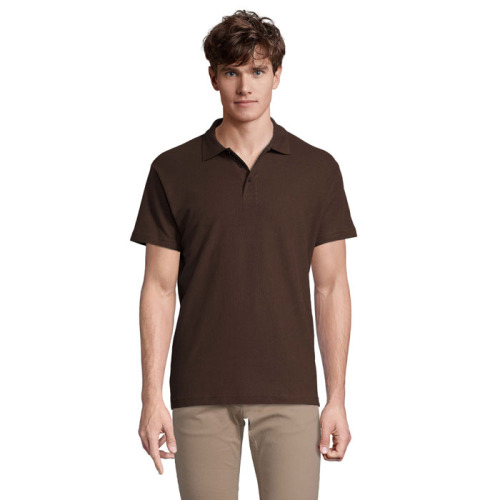 SPRINgII Męskie POLO 210g Chocolate S11362-CH-L 