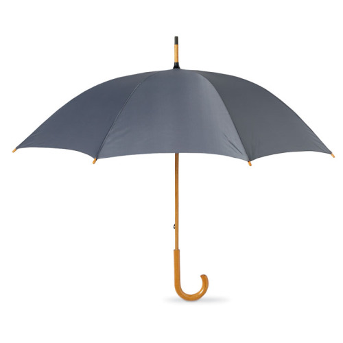 Parasol z drewnianą rączką Szary KC5132-07 