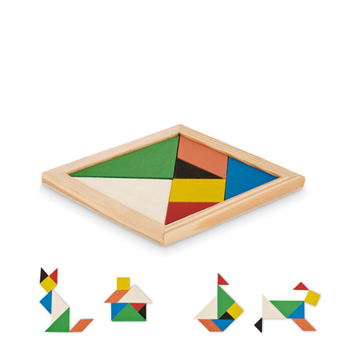 Drewniane puzzle Tangram Drewna MO6693-40 