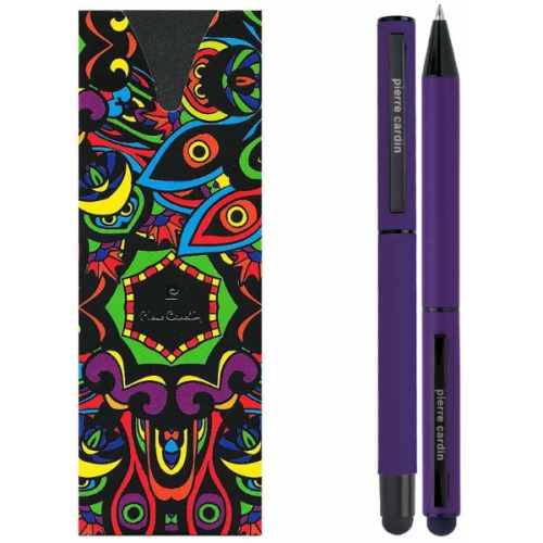 Zestaw piśmienny touch pen, soft touch CELEBRATION Pierre Cardin Fioletowy B0401004IP312 (1)