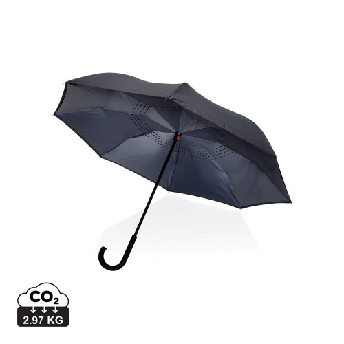 Parasol odwracalny 23" Impact AWARE™ rPET Antracytowy P850.632 (12)