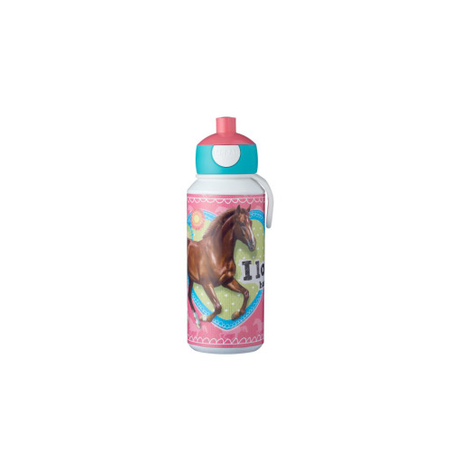 BUTELKA POP-UP CAMPUS 400ML MY HORSE 10741006536 Wielokolorowy MPL107410065369 