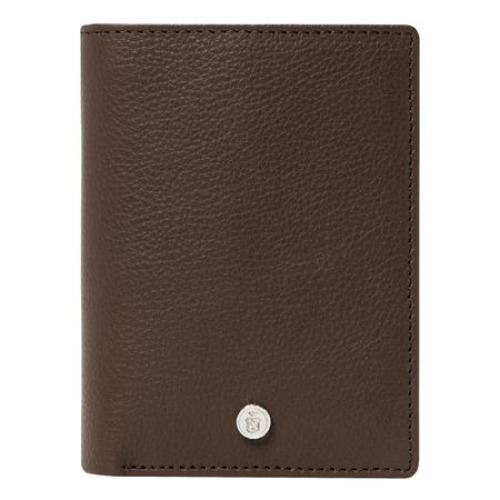 Etui na karty Button Brown Brązowy FLF326Y (1)