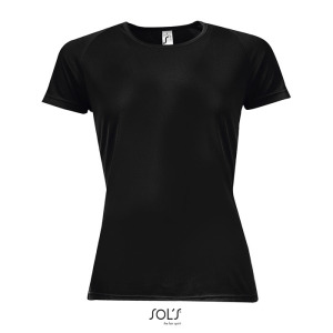 SPORTY Damski T-Shirt 140g Czarny / Czarny opal