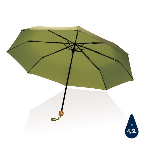 Mały bambusowy parasol 20.5" Impact AWARE™ rPET Zielony P850.577 