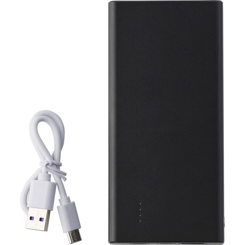 Aluminiowy power bank 10000 mAh Czarny V1900-03 (3)