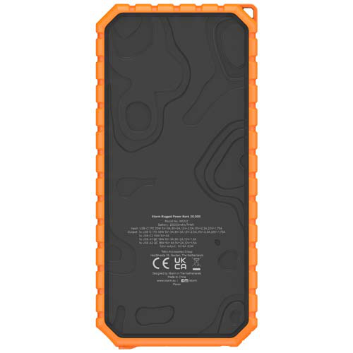 Xtorm XR202 Xtreme wodoodporny, wytrzymały powerbank o pojemności 20 000 mAh i mocy 35 W QC3.0 z latarką Czarny 12439090 (3)